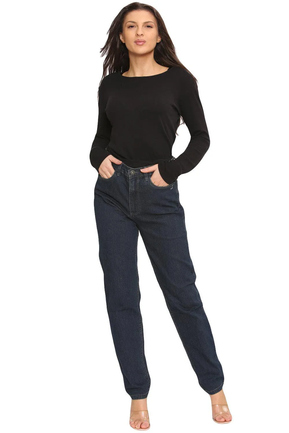 Womens Button Up Jeans - ST12