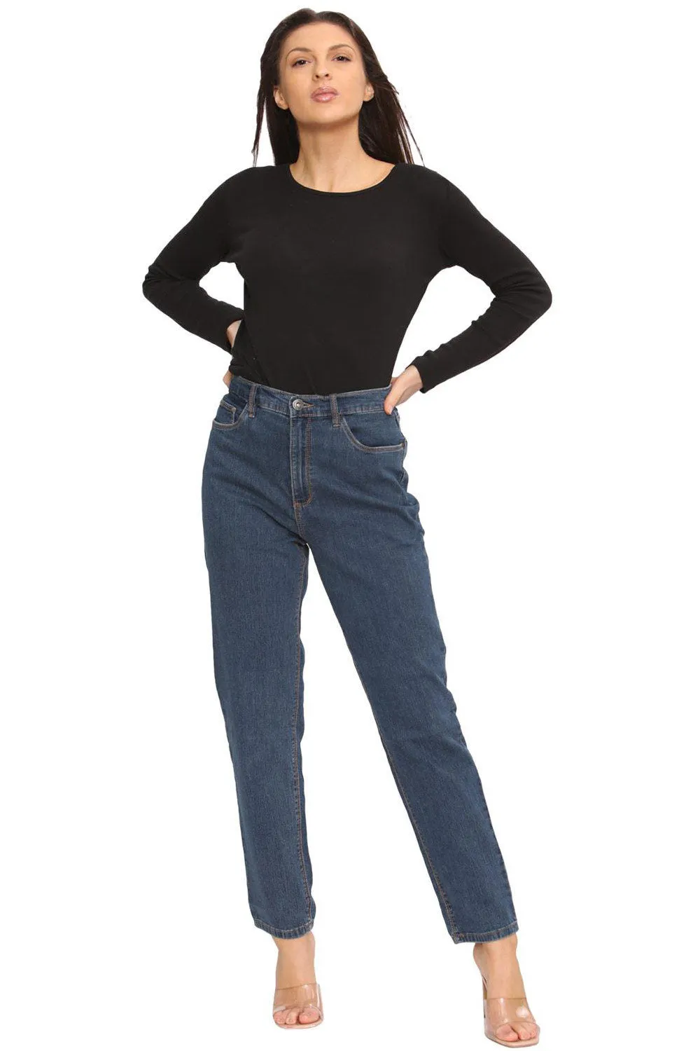 Womens Stretch Fabric Jeans - ST9