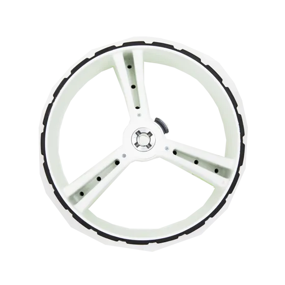 ZIP X5 REAR WHEEL 15MM AXLE - WHITE